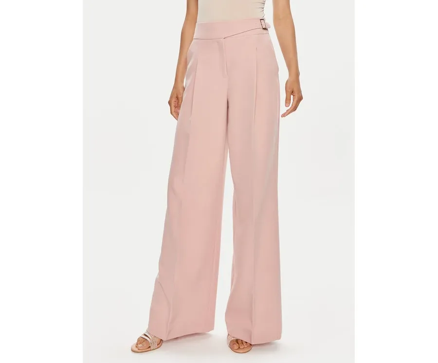 obrazek 1 Liu Jo Spodnie materiałowe CA4200 T2200 Różowy Relaxed Fit
