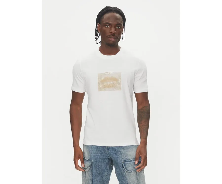 obrazek 1 HUGO T-Shirt Deterni 50544496 Biały Regular Fit