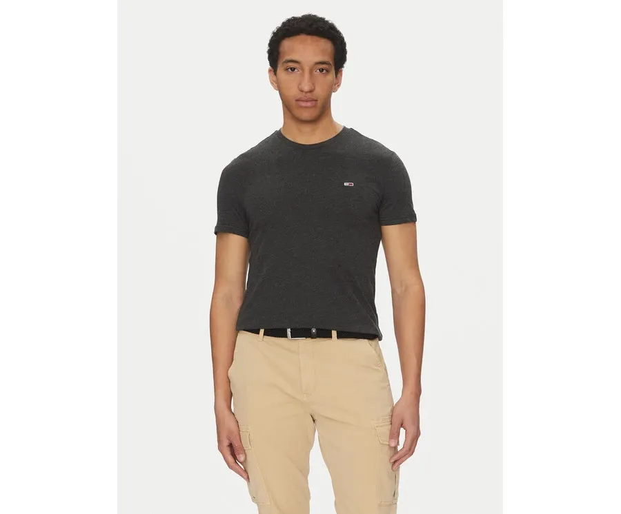 obrazek 1 Tommy Jeans T-Shirt Jaspe DM0DM20363 Czarny Slim Fit