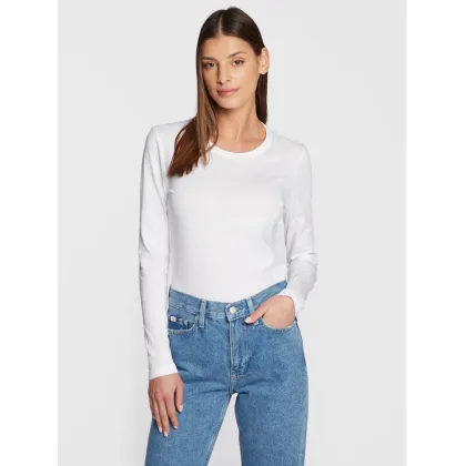 Zdjęcie Calvin Klein Bluzka Smooth K20K205337 Biały Regular Fit