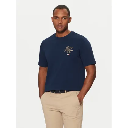 Zdjęcie Tommy Hilfiger T-Shirt MW0MW38334 Granatowy Regular Fit