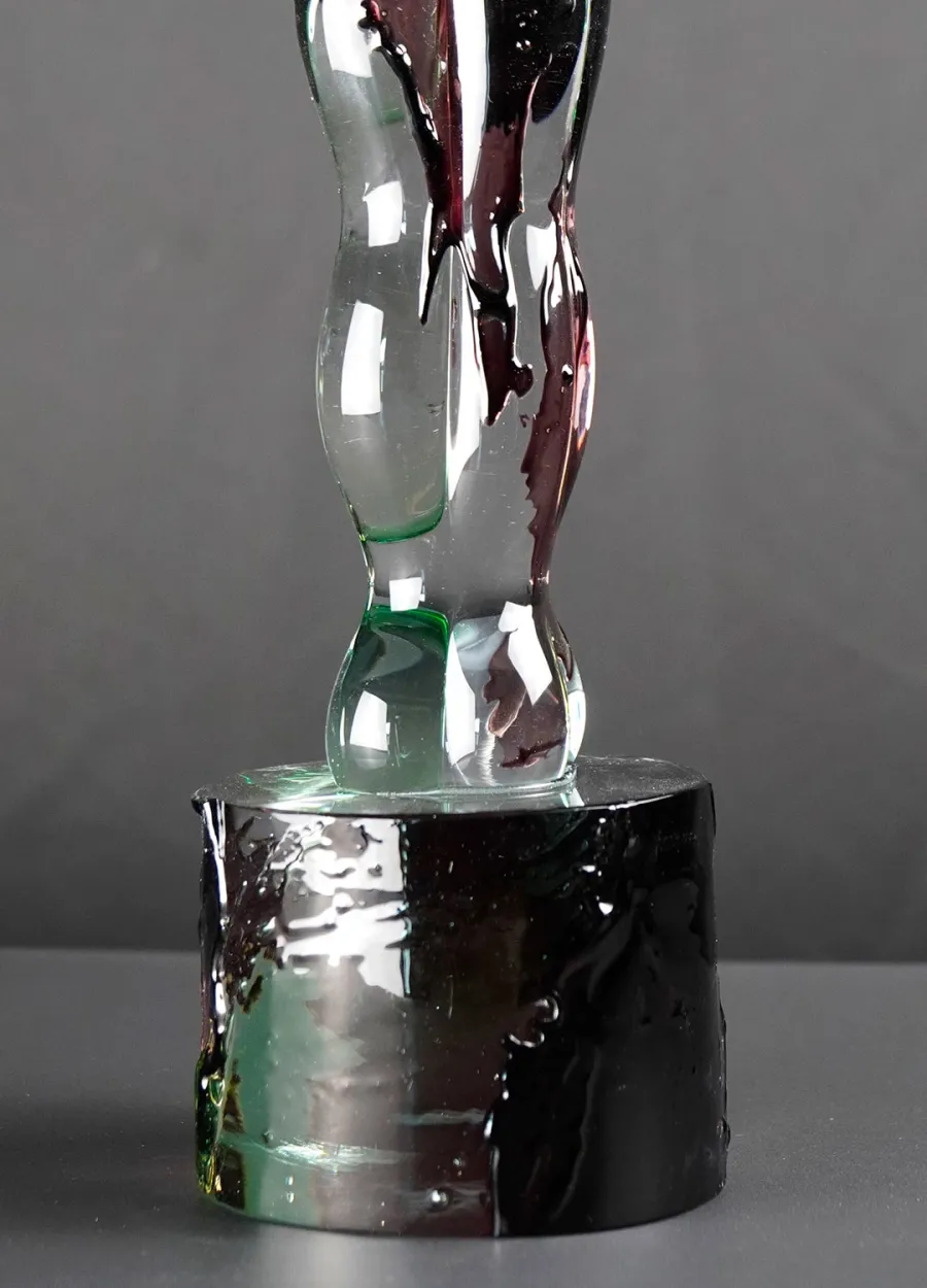 obrazek 2 Designerska rzeźba dwóch kochanków w szkle Murano