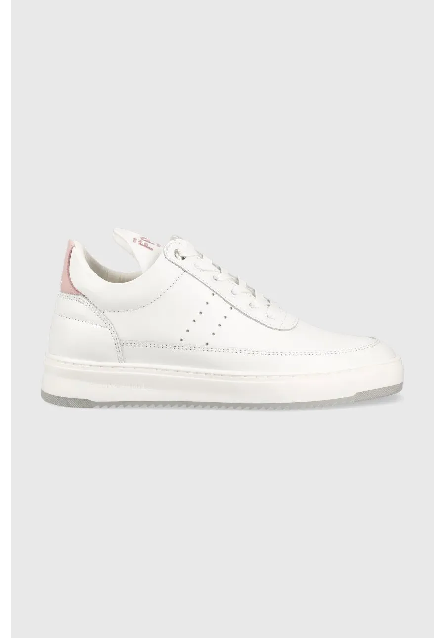 obrazek 1 Filling Pieces sneakersy skórzane Low Top Bianco kolor biały 10127792081 10127792081-Rosa