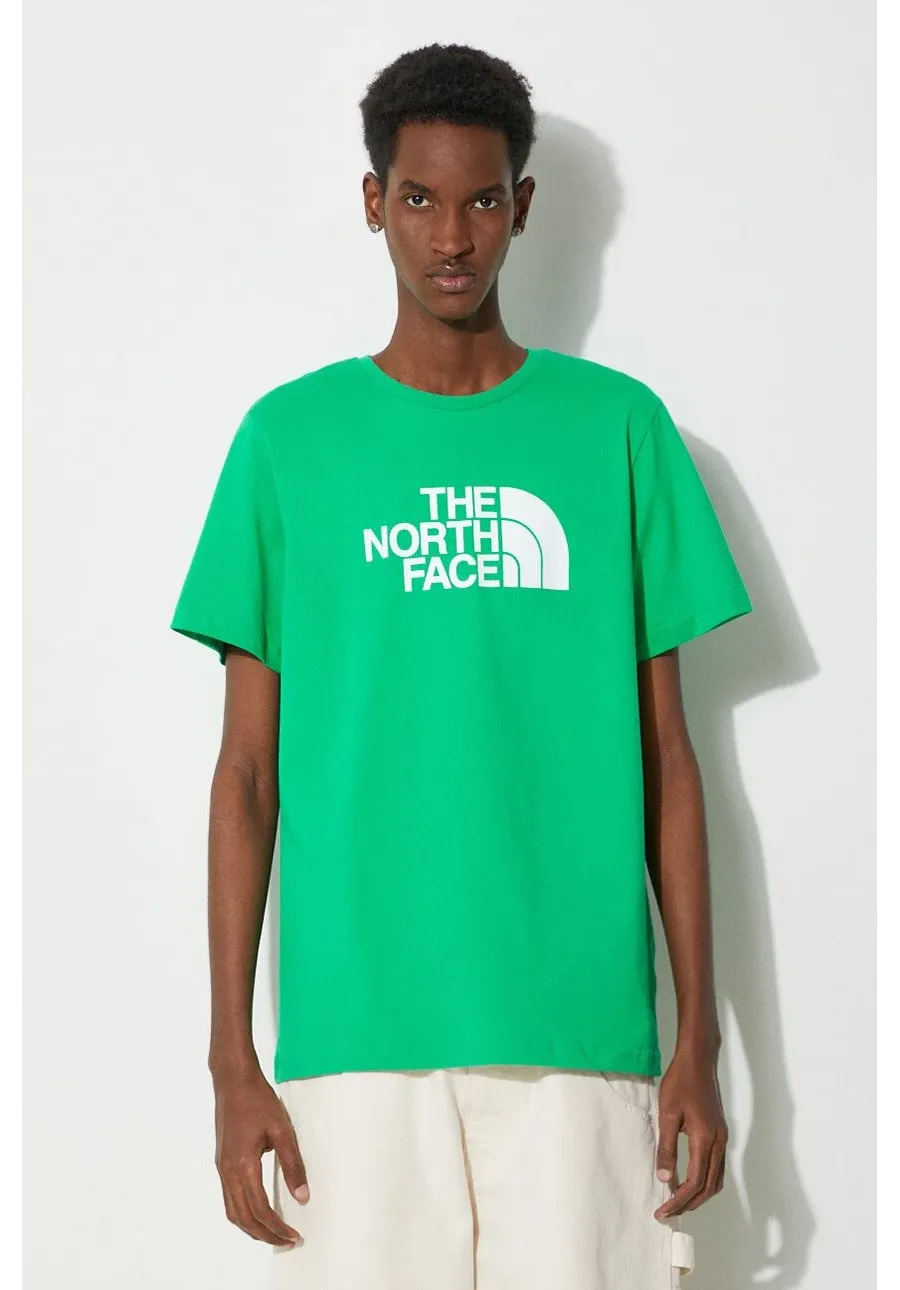 obrazek 1 The North Face t-shirt bawełniany M S/S Easy Tee męski kolor zielony z nadrukiem NF0A87N5PO81