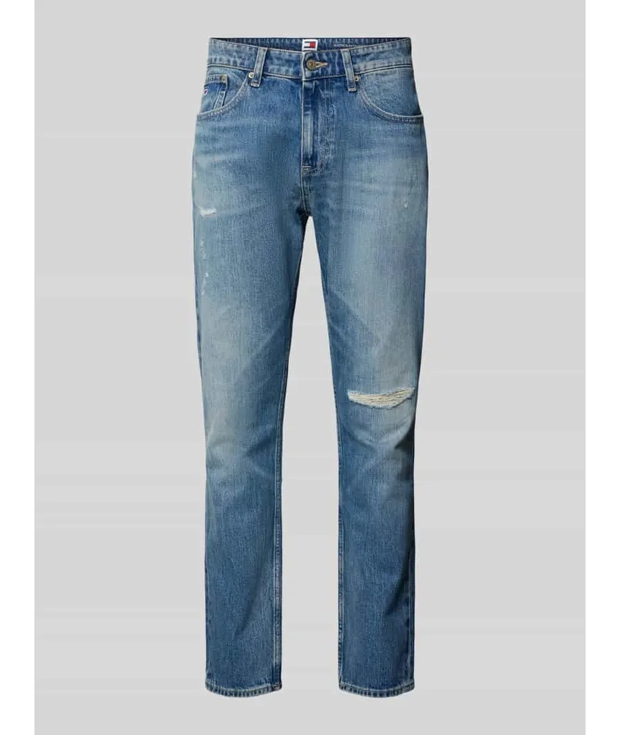 obrazek 1 Jeansy o kroju slim tapered fit z 5 kieszeniami model ‘AUSTIN’
