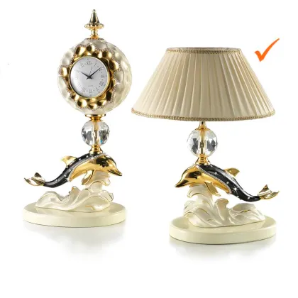 Zdjęcie Ceramiczna lampa z delfinem