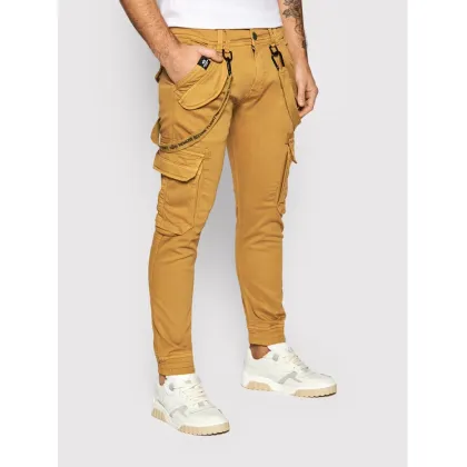 Zdjęcie Alpha Industries Spodnie materiałowe Utility 128202 Brązowy Slim Fit