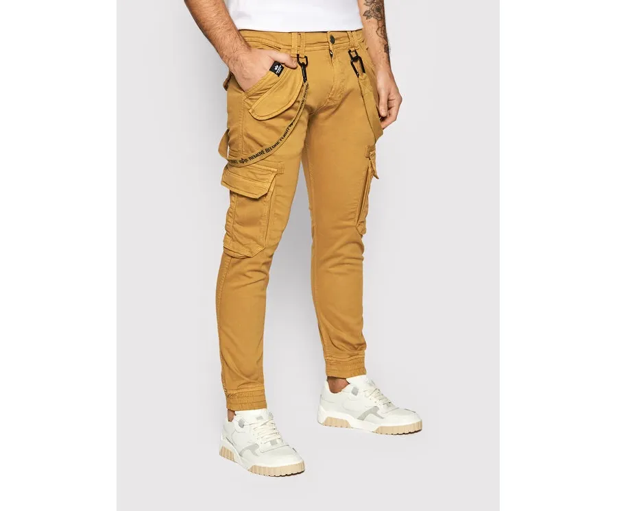 obrazek 1 Alpha Industries Spodnie materiałowe Utility 128202 Brązowy Slim Fit