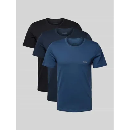 Zdjęcie T-shirt z nadrukiem z logo w zestawie 3 szt.