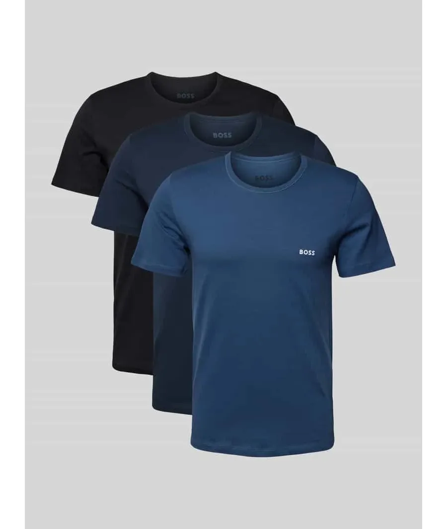 obrazek 1 T-shirt z nadrukiem z logo w zestawie 3 szt.