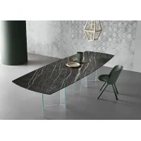 Zdjęcie Stylowy włoski stół z ceramicznym blatem - Tonelli Design