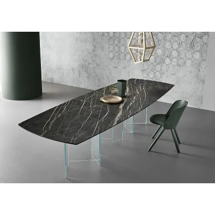 Zdjęcie Stylowy włoski stół z ceramicznym blatem - Tonelli Design