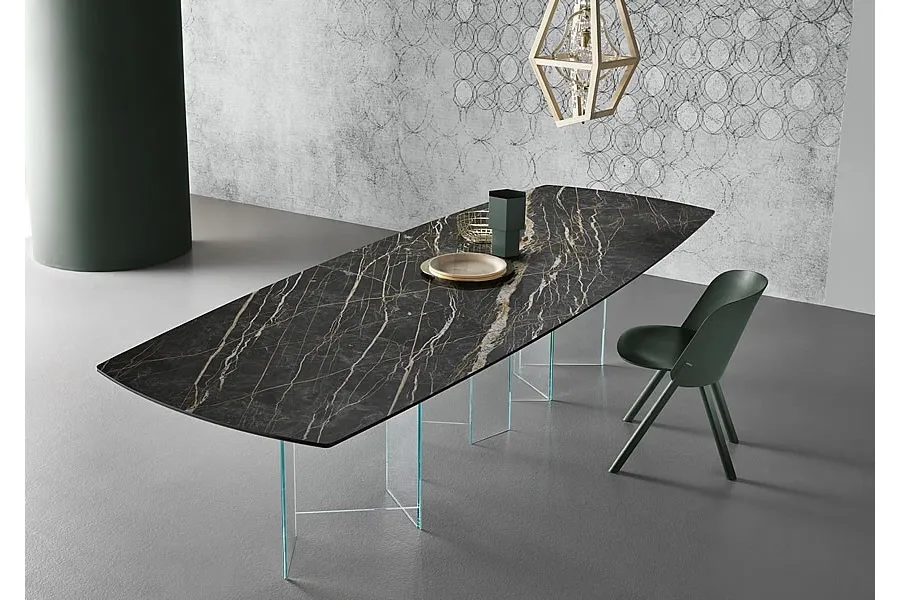 obrazek 1 Stylowy włoski stół z ceramicznym blatem - Tonelli Design