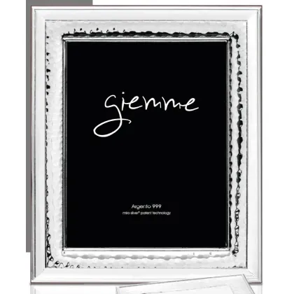 Picture Stylish silver photo frame 9x13 cm