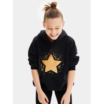 Zdjęcie Desigual Bluza 23WGSK02 Czarny Regular Fit