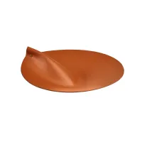 Zdjęcie Pokrywka do koszyka Ø30 cm ze skóry w kolorze koniakowym