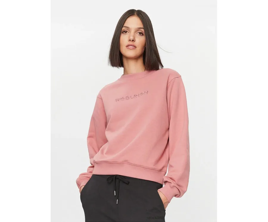 obrazek 1 Woolrich Bluza Logo CFWWSW0115FRUT3164 Różowy Relaxed Fit
