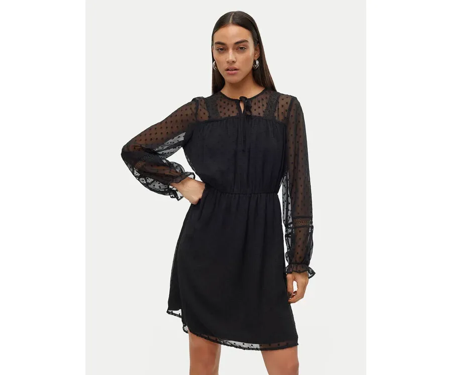 obrazek 1 Vero Moda Sukienka codzienna Leah 10314693 Czarny Regular Fit