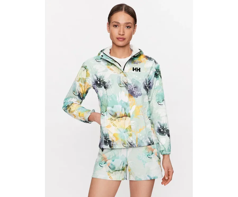 obrazek 1 Helly Hansen Kurtka przejściowa ESRA RØISE Loke Print 63207 Zielony Regular Fit
