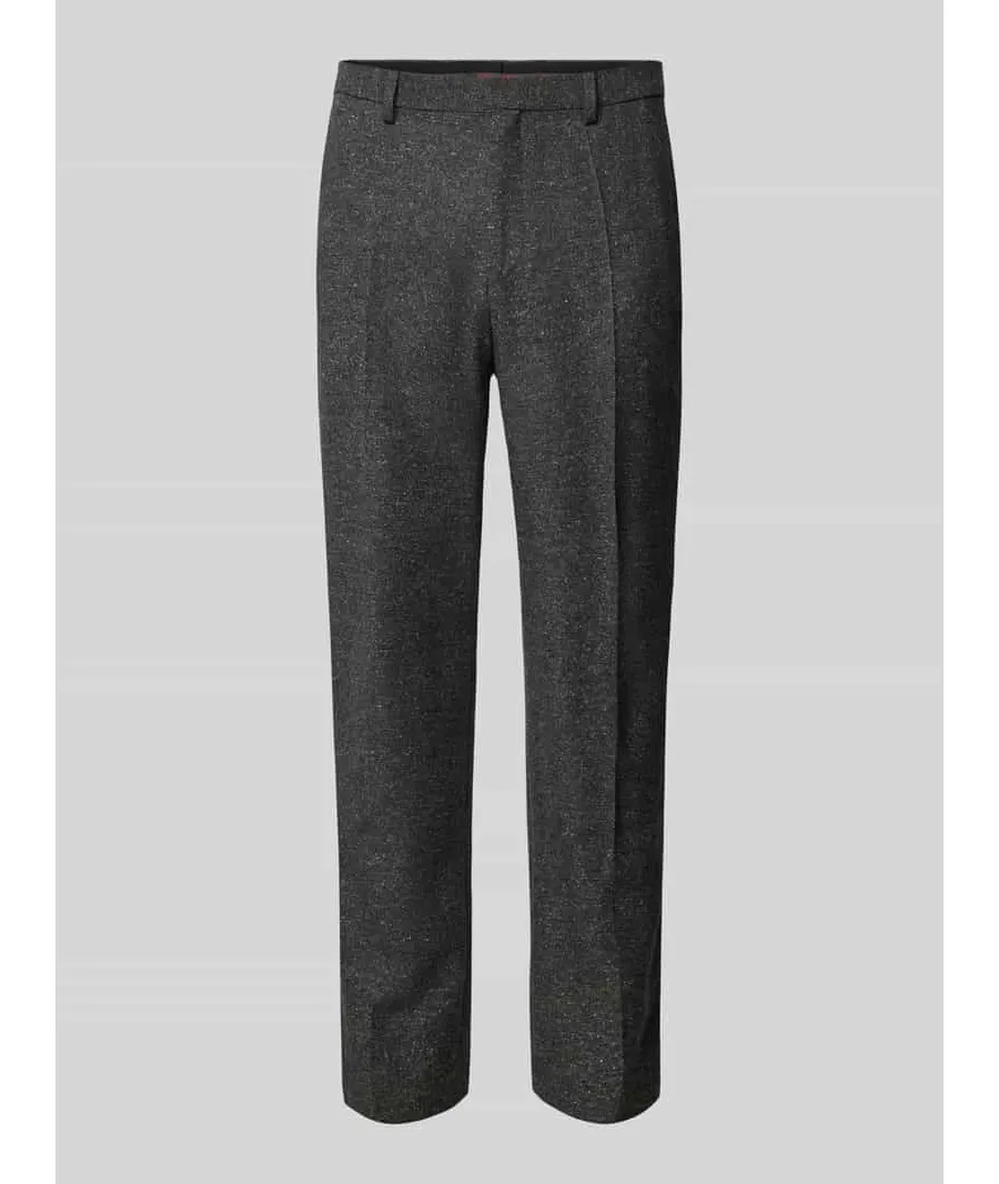 obrazek 1 Spodnie do garnituru o kroju slim fit w kant model ‘Hesten’