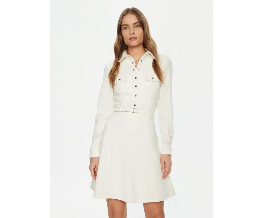 obrazek 1 Guess Sukienka codzienna W5RK93 KCBO2 Écru Regular Fit