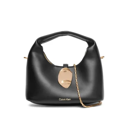 Zdjęcie Calvin Klein Jeans Torebka Stone Lock Slouchy Crossbody Bag LV04K3177G Czarny