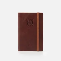 Zdjęcie Elegancki skórzany notes z wytłaczaną literką Q