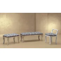 Picture Stylish benches and a stool in antique style for the living room – Morello Gianpaolo