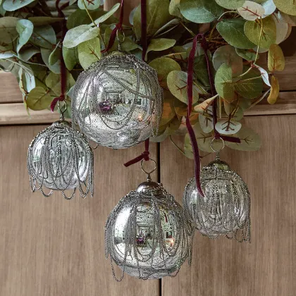 Zdjęcie Bombka świąteczna, zestaw 4 szt. Parelle