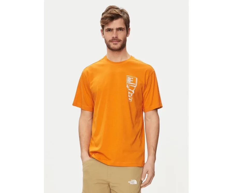 obrazek 1 The North Face T-Shirt NF0A87FF Pomarańczowy Regular Fit