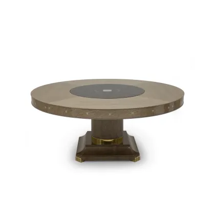 Picture Classic Italian round dining table - Bianchini