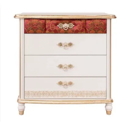 Zdjęcie Piękna komoda ze złotymi akcentami do pokoju dziewczyny - Cilek