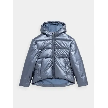 Zdjęcie 4F Kurtka zimowa 4FJAW23TDJAF267 Srebrny Regular Fit