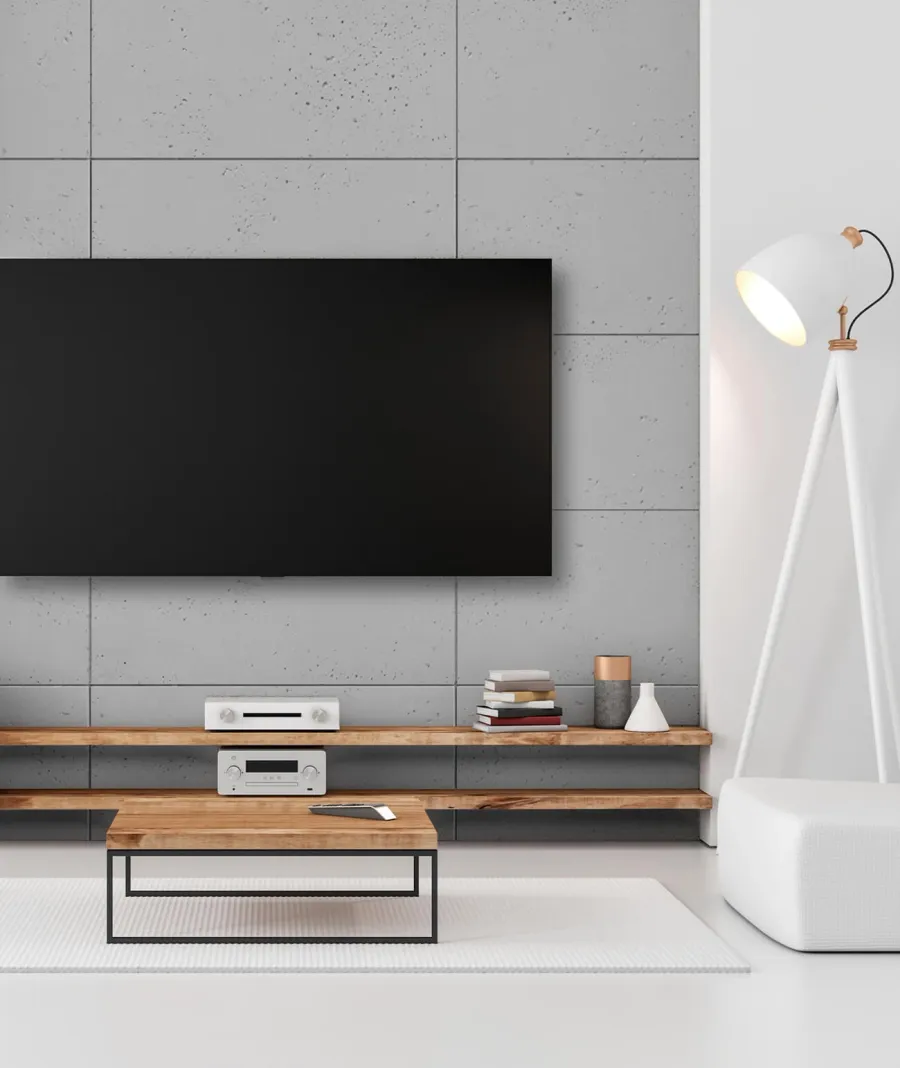 obrazek 1 60x60 cm VT - (S51 szary ciemny - mysi) - płyta beton architektoniczny