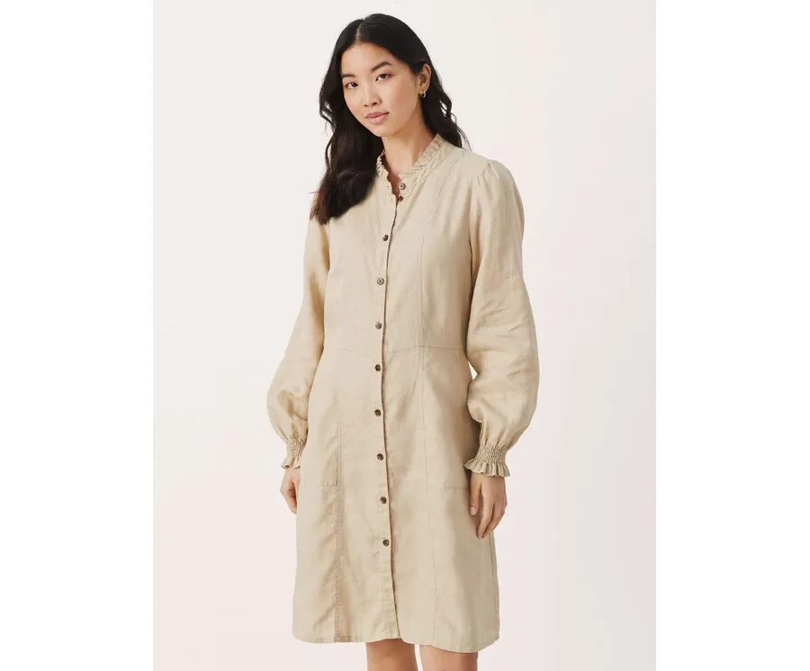 obrazek 1 Part Two Sukienka codzienna Ruthie 30307551 Beżowy Regular Fit