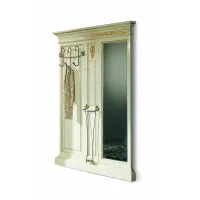 Zdjęcie Wyjątkowy antyczny panel-wieszak na ubrania z lustrem