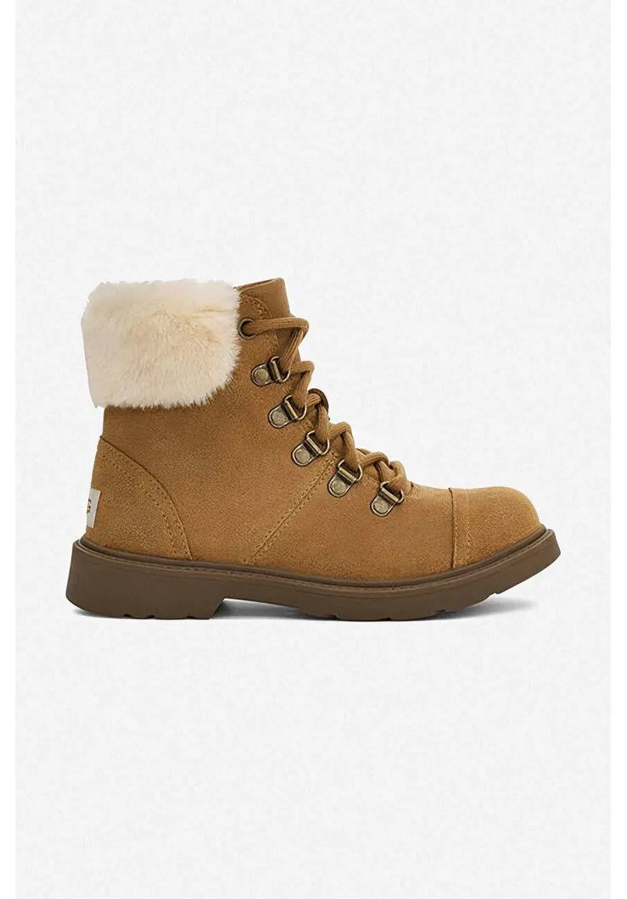 obrazek 1 UGG workery zamszowe Azell Hiker Weather damskie kolor brązowy ocieplone 1123622K.CTSD-CTSD