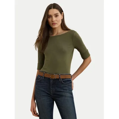 Zdjęcie LAUREN RALPH LAUREN Bluzka 200654963189 Zielony Slim Fit