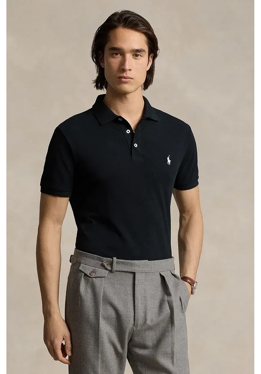 obrazek 1 Polo Ralph Lauren polo męski kolor czarny gładki 710941439