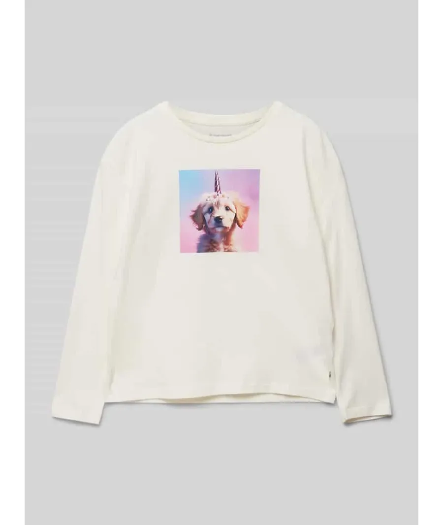 obrazek 1 Bluzka o kroju oversized z czystej bawełny