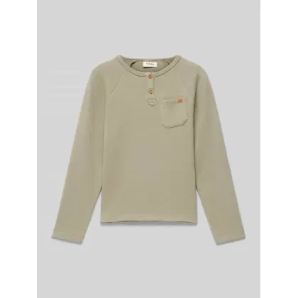 Zdjęcie Bluzka z długim rękawem i krótką listwą guzikową