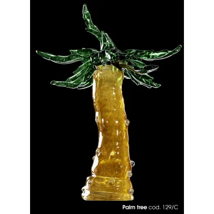 Zdjęcie Stylowa rzeźbion palma szkło Murano