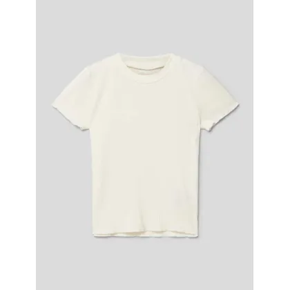 Zdjęcie T-shirt z drobnym prążkowaniem