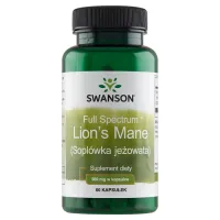 Zdjęcie Swanson Full Spectrum Lion's Mane 500 mg Preparat na koncentrację Kapsułki