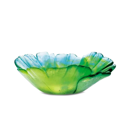 Zdjęcie Dekoracyjna misa z liśćmi miłorzębu – firma Daum