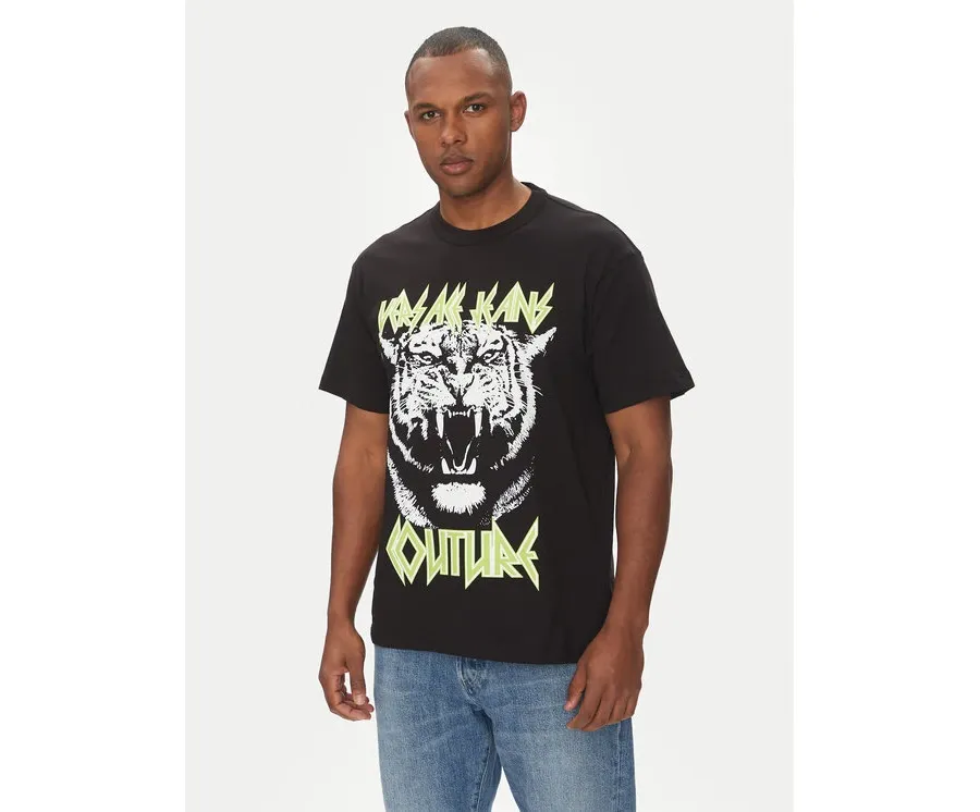 obrazek 1 Versace Jeans Couture T-Shirt 78GAHT06 Czarny Regular Fit