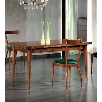 Zdjęcie Rozkładany 160-240cm, włoski stół z blatem z litej topoli - Fratelli Mirandola