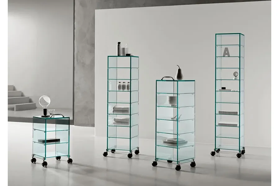 obrazek 2 Ekskluzywne szklane półeczki na kółkach - Tonelli Design