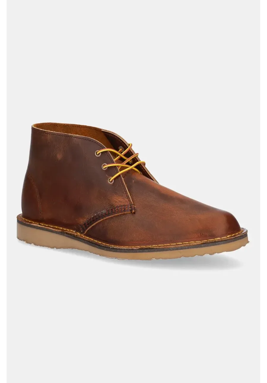 obrazek 1 Red Wing trzewiki skórzane Weekender Chukka męskie kolor brązowy 3622