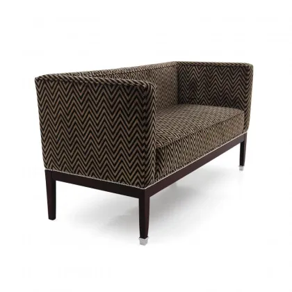 Zdjęcie Wygodna sofa w stylu art deco o strukturze drewna bukowego - Sevensedie